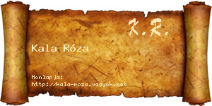 Kala Róza névjegykártya
