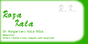 roza kala business card
