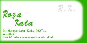 roza kala business card